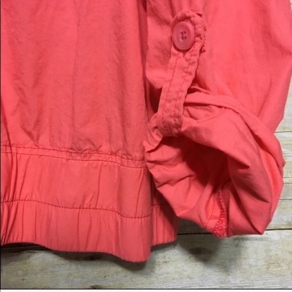 Maurices Lightweight 3/4 sleeve Coral buttoned Jacket plus size 14 - Picture 4 of 6